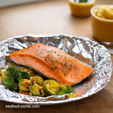Oven Baked Salmon in Foil My Super Simple Flaky Recipe Recipe Card