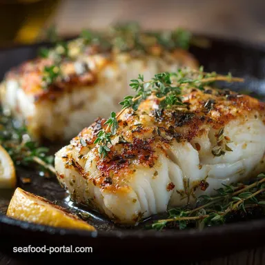 Grilled Cod: Easy Recipe for Flaky Lemon-Thyme Fillets Recipe Card