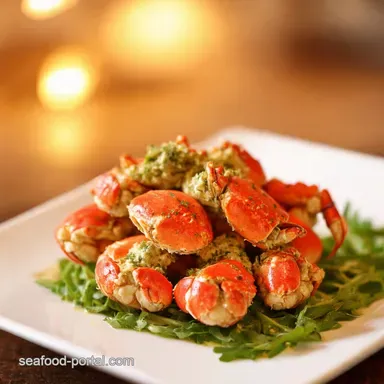 Easy Snow Crab Clusters with GarlicHerb Butter Recipe Card