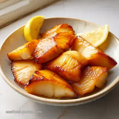 Smoked Halibut with Lemon for 4 Servings Recipe Card