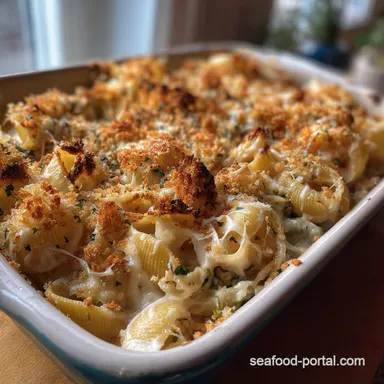 Cheesy Tuna Casserole Ditch the Tin Make the Best Creamy Sauce from Scratch Recipe Card