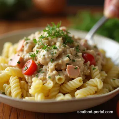The Proper Picnic Pal Ultimate Creamy Tuna Pasta Salad Recipe Card