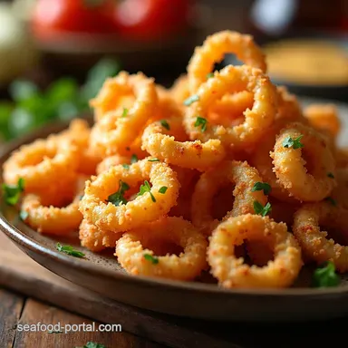 Proper Crispy Calamari Light Crunchy Seafood Treat Recipe Card