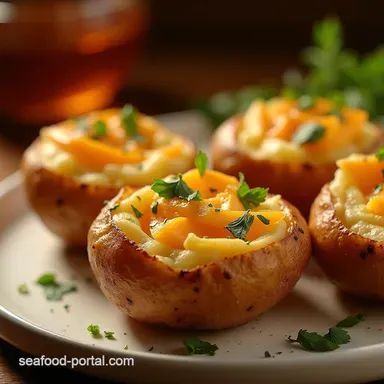 Fluffy Air Fryer Baked Potatoes with Crispy Skin Recipe Card