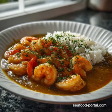 Quick Easy Japanese Shrimp Curry: 30 Minute Dinner Recipe Card