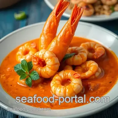 Quick Prawns in Creamy Red Thai Curry: A Flavorful Weeknight Delight Recipe Card