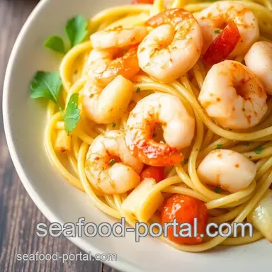 Quick Seafood Pasta with Zesty Flavor Recipe Card