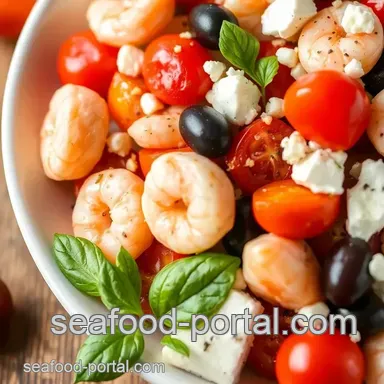 Quick Seafood Salad with Feta & Tomatoes Recipe Card