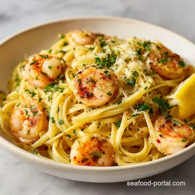 Recipe Shrimp Scampi in 20 Minutes Recipe Card