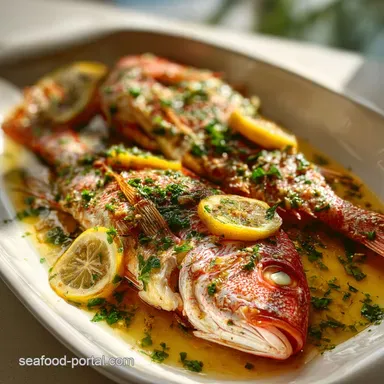 Red Fish Recipe with Lemon in 22 Minutes | Baked Red Snapper