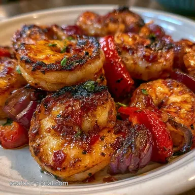 Red Pepper Shrimp Kabobs for 6 Servings Recipe Card