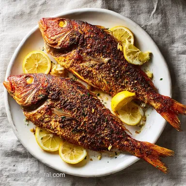 Red Snapper Recipe with Lemon: Baked in 20 Mins Recipe Card