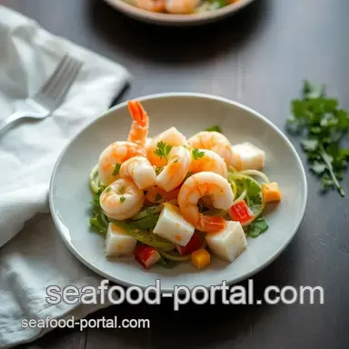 My Easy and Delicious Quick Prawn Salad with Zesty Dressing Recipe Card