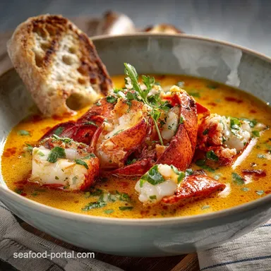 Lobster Stew: The Coastal Classic for Luxurious Home Cooking Recipe Card