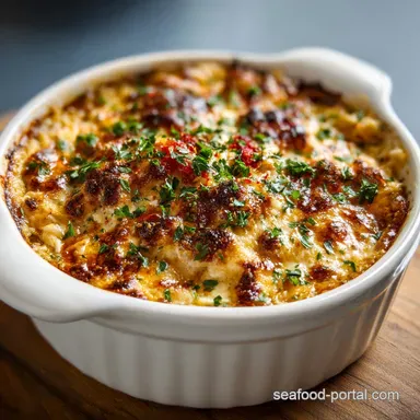 Hot Crab Dip with Cream Cheese for 10 Servings Recipe Card