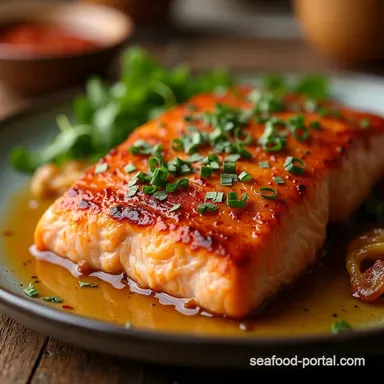 Smoky Texas Salmon Roadhouse Flavor OvenBaked Easy Recipe Card