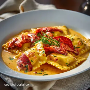 Lobster Ravioli Sauce: Decadent Saffron-Cognac Cream Recipe Recipe Card