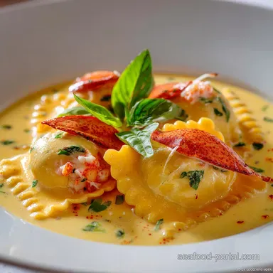 Lobster Ravioli Sauce: Decadent Saffron-Cognac Cream Recipe