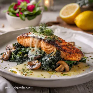 Salmon Florentine Recipe: Crispy Skin in 25 Min Recipe Card