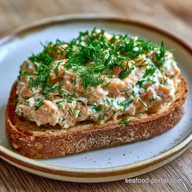 Salmon Salad Sandwich with Dill: Creamy Recipe Card