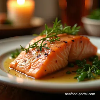 Salmon Aesthetic Sunset A ShowStopping Salmon Recipe Recipe Card