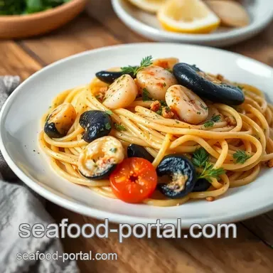 Delicious Sautéed Linguine with Seafood Delight | 30 Mins: A Romantic Dinner Idea Recipe Card