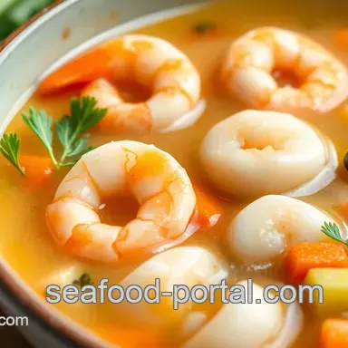 Savoring Light Seafood Soup in 35 Minutes