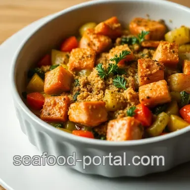 Easy & Wholesome Savory Salmon and Vegetable Bake: A Family Favorite Recipe Card
