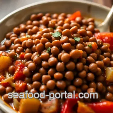 Savory Sea Island Red Peas Stew presentation