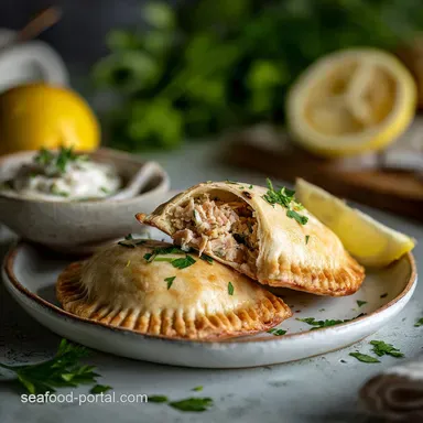 Savory Tuna Hand Pie Recipe: Crispy Baked Recipe Card