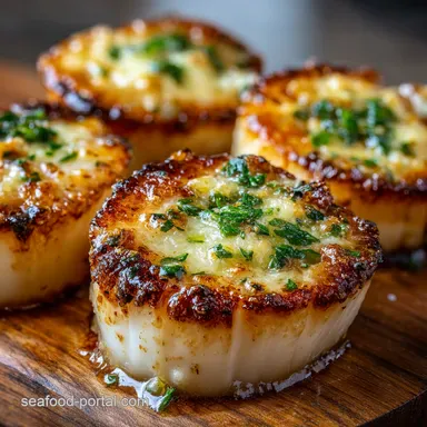 Scallops Royale Fancy Baked Sea Scallops Recipe Recipe Card