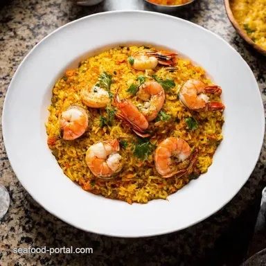 Seafood Paella with The 9 Most Popular Types of Shellfish Recipe Card