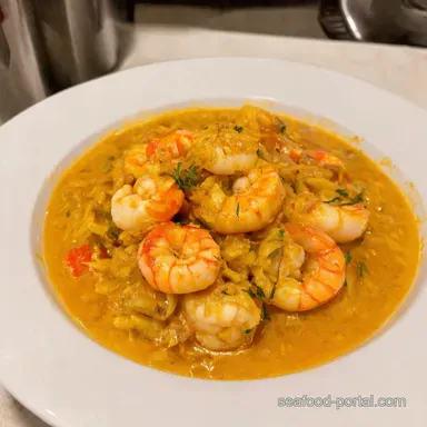 Seafood Symphony Mixed seafood in a creamy Garlic Wine Sauce Recipe Card