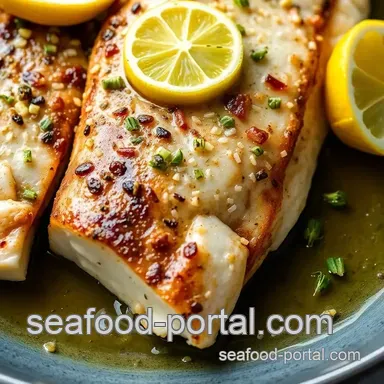 Sear Black Sea Bass with Garlic Butter Recipe Card