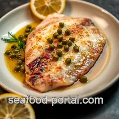 Easy & Elegant Seared Wing Skate Fish with Lemon-Caper Butter Recipe Card