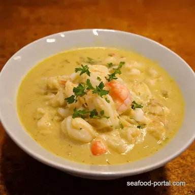 Seaside Serenity Chowder The Best Creamy Seafood Dream Recipe Card