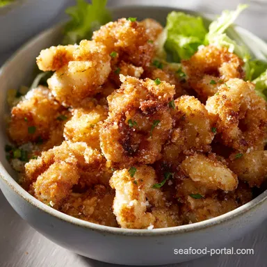 Seaside Sweetness Crispy sugar kissed calamari Sweet Treat Recipe Card