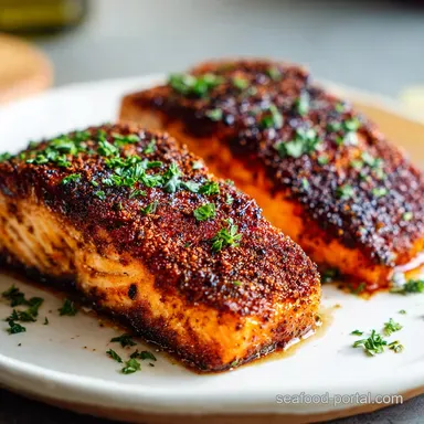 Seasoned Salmon: Smoky Crust in 22 Minutes Recipe Card
