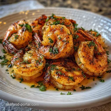 Seasoned Shrimp Pan-Seared in 10 Minutes Recipe Card