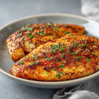 Seasoned Tilapia Fillets in 15 Minutes Recipe Card