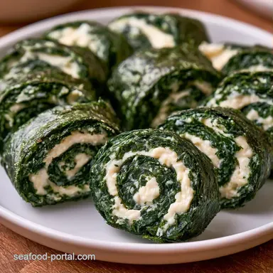 Seaweed Pinwheels in 15 Minutes Recipe Card