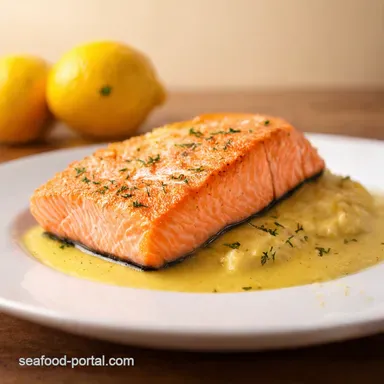 Easy Pan Seared Salmon with Lemon Dijon Ready in Minutes Recipe Card