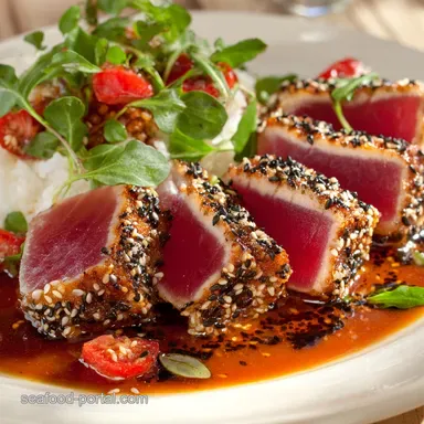 Seared Tuna: Restaurant-Quality Sesame-Crusted Ahi in 5 Minutes Recipe Card