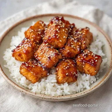 Sesame Salmon Rice Bowl in 30 Minutes Recipe Card