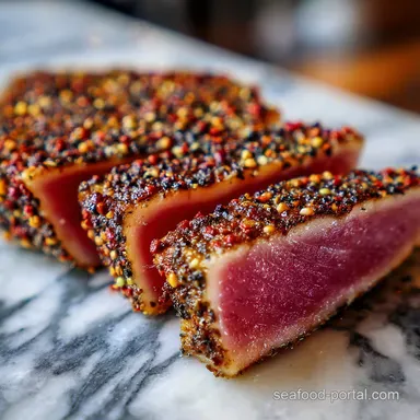 Seared Tuna Recipe: Sesame Crust in 12 Minutes Recipe Card