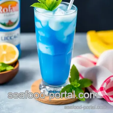 Shake Up a Deep Blue Sea Drink Delightfully Recipe Card