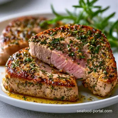 Sheet Pan Baked Tuna in 30 Minutes Recipe Card