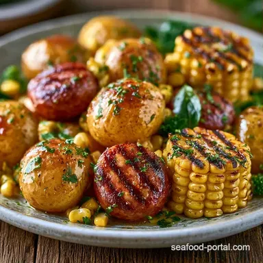 Sheet Pan Seafood Boil for 6 Servings Recipe Card