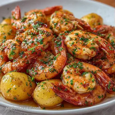 Sheet Pan Shrimp Potatoes for 4 Servings Recipe Card