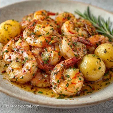 Sheet Pan Shrimp Potatoes for 4 Servings